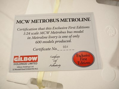 Lot 441 - GILBOW 1:24 scale diecast MCW Metrobus in...