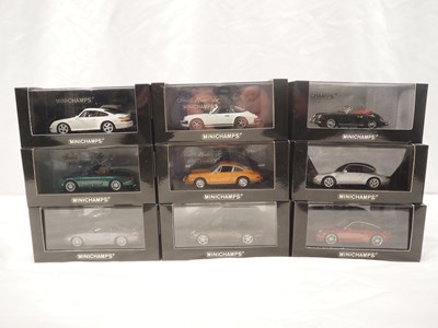 Lot 452 - MINICHAMPS - 1:43 scale diecast Porsche road...