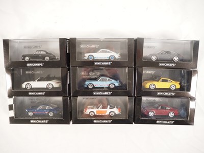 Lot 455 - MINICHAMPS - 1:43 scale diecast Porsche road...