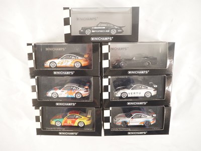 Lot 456 - MINICHAMPS - 1:43 scale diecast Porsche racing...