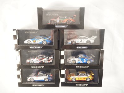 Lot 457 - MINICHAMPS - 1:43 scale diecast Porsche racing...