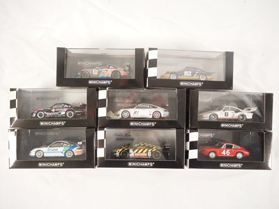 Lot 459 - MINICHAMPS - 1:43 scale diecast Porsche racing...