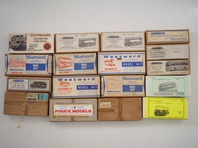 Lot 499 - Large group of built and painted white metal 1:...