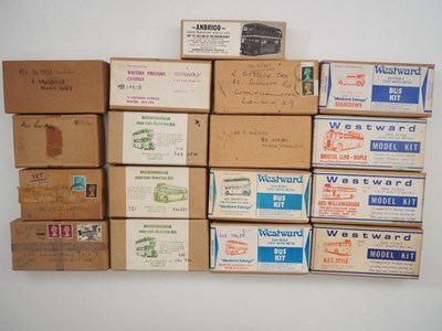 Lot 500 - Large group of built and painted white metal 1:...
