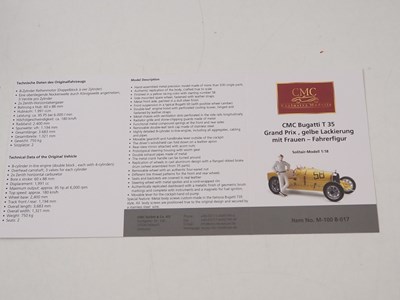 Lot 527 - A CMC M-100-017 1/18 scale diecast Bugatti...