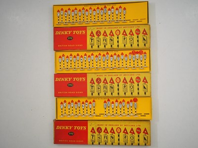 Lot 533 - DINKY 3 x 772 British Road Signs Sets - one...