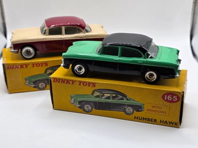 Lot 538 - DINKY - A pair of diecast 165 Humber Hawks...
