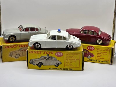 Lot 546 - DINKY - A prowl of diecast Jaguars comprising...