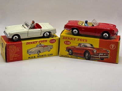 Lot 547 - DINKY - A pair of diecast sports cars...