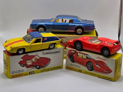 Lot 549 - DINKY - A group of diecast cars comprising a...
