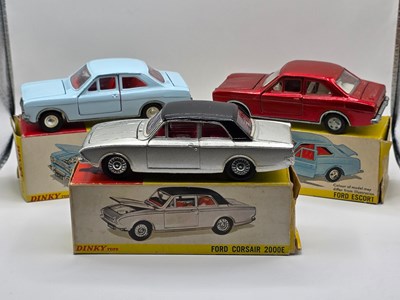 Lot 561 - DINKY - A group of diecast Fords comprising a...