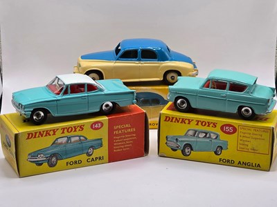 Lot 564 - DINKY - A group of diecast cars comprising a...
