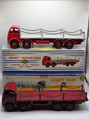 Lot 566 - DINKY - A pair of diecast Foden Flat Trucks...