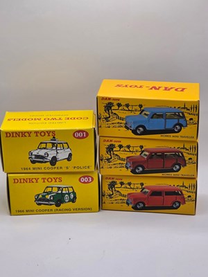 Lot 569 - A group of reproduction and Code 2 DINKY Mini...