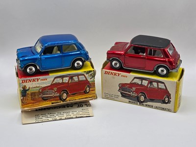 Lot 572 - DINKY - A pair of diecast 183 Morris Mini...