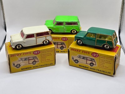 Lot 574 - DINKY - A group of diecast 197 Morris Mini...