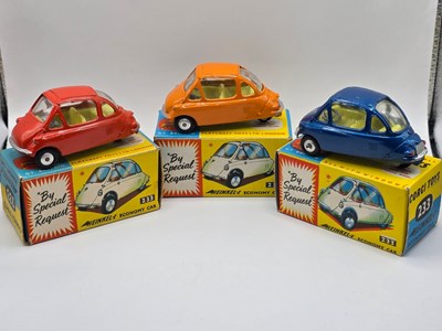 Lot 578 - CORGI - A group of diecast 233 Heinkel Bubble...