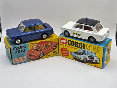 Lot 584 - CORGI - A pair of diecast Hillman Imps...