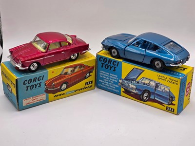 Lot 587 - CORGI - A pair of diecast cars comprising a...
