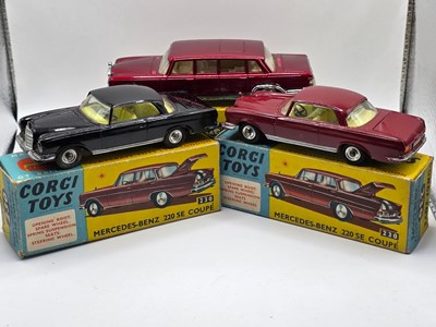 Lot 593 - CORGI - A group of diecast Mercedes Benz...