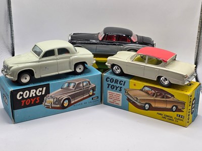 Lot 596 - CORGI - A group of three diecast cars...