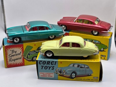 Lot 600 - CORGI - A leap of diecast Jaguars comprising a...