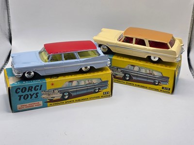 Lot 606 - CORGI - A pair of Plymouth Sports Suburban...