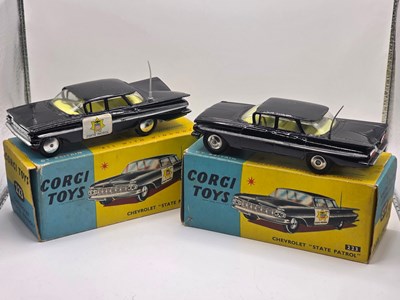 Lot 608 - CORGI - A pair of 223 Chevrolet State Patrol...
