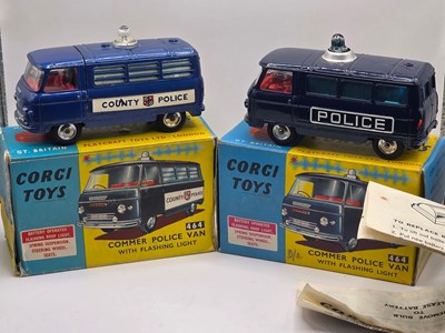 Lot 613 - CORGI - A pair of diecast 464 Commer Police...