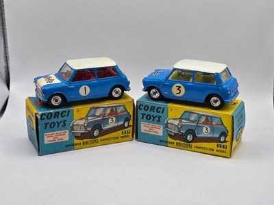 Lot 619 - CORGI - A pair of 227 Morris Mini Cooper...
