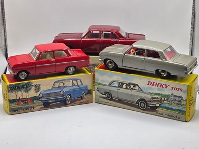 Lot 633 - FRENCH DINKY - A group of Opel diecast cars...