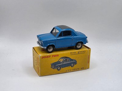 Lot 638 - FRENCH DINKY - A 529/24L Vespa 400 2CV in...