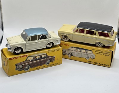 Lot 648 - FRENCH DINKY - A pair of Fiat diecast cars...