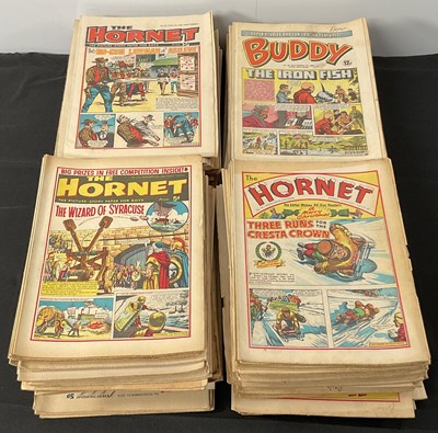 Lot 302 - A mixed box of mostly c.300 British comic...