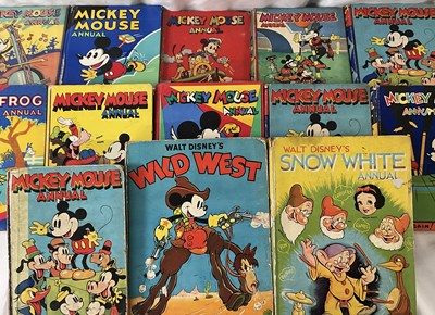 Lot 78 - A collection of MICKEY MOUSE annuals published...