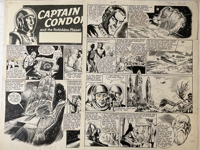 Lot 358 - CAPTAIN CONDOR - 2 pages of original art from...