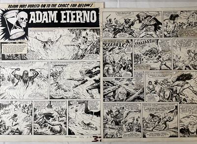 Lot 154 - ADAM ETERNO - A pair of original comic book...