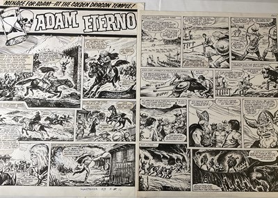 Lot 155 - ADAM ETERNO - A pair of original comic book...