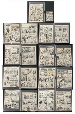 Lot 379 - A portfolio of original comic book artwork...