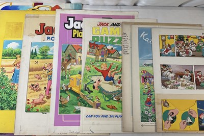 Lot 176 - A group of children’s original comic book art...