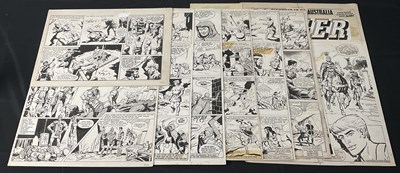 Lot 381 - A collection of original comic book art from...