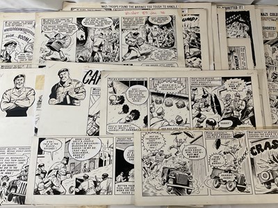 Lot 382 - A group of CAPTAIN HURRICANE original comic...