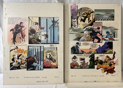 Lot 394 - THE SIX MILLION DOLLAR MAN - 2 original comic...