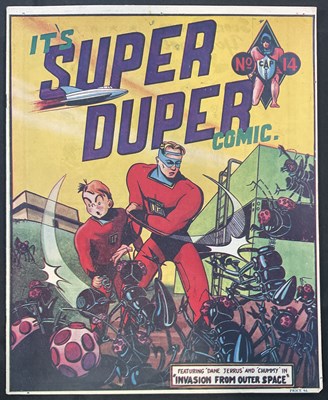 Lot 235 - IT'S SUPER DUPER COMIC #14 (c.1947 Cartoon Art...