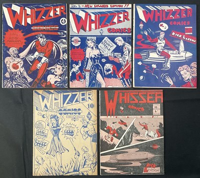 Lot 312 - WHIZZER COMICS # 1-5 (1947-48, Cartoon Art...