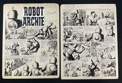 Lot 402 - ROBOT ARCHIE - 2 pages of original artwork...