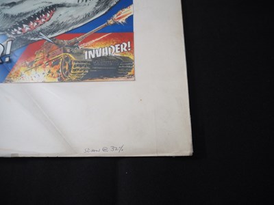 Lot 87 - ACTION #1 ORIGINAL COVER ART - On its 50th...