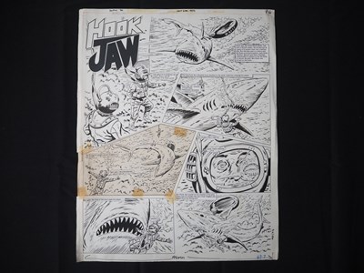 Lot 89 - ORIGINAL HOOKJAW SPLASH-PAGE ART - Believed to...