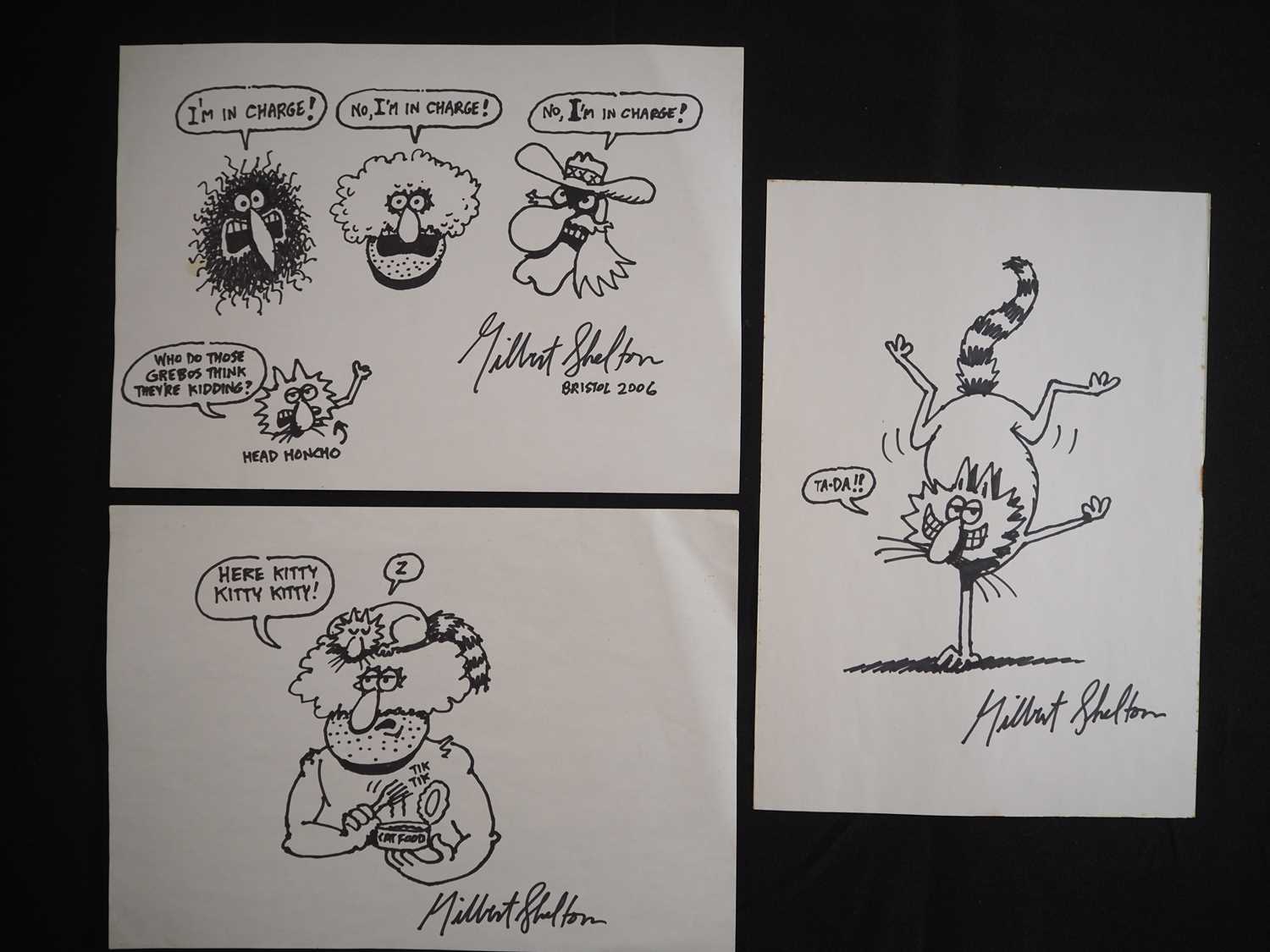Lot 170 - GILBERT SHELTON ORIGINAL SKETCH ART (2006) -...