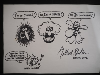 Lot 170 - GILBERT SHELTON ORIGINAL SKETCH ART (2006) -...